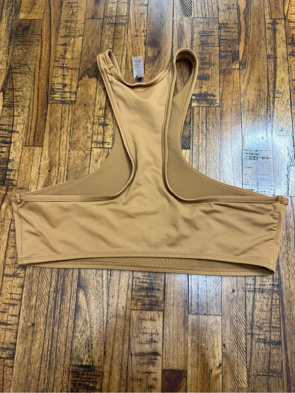 Skims Recycled Swim High Neck Racerback Top Limited Release Color Ochre Size L